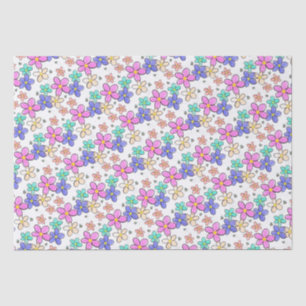 farbenfroher Regenbogen leuchtende Blumen Hummeln Seidenpapier