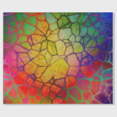 Farbenfroher Regenbogen-Mosaik-Jeder Anlass Geschenkpapier (Flach)