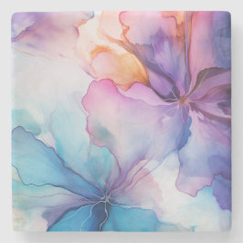 Farbenfroher Regenbogen-Mosaik Untersetzer Wasserf