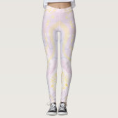 Farbenfroher Regenbogen-Streifen Capri mit eigener Leggings (Vorderseite)