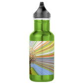 Farbenfroher Regenbogen-Streifen Herbstbaum Trinkflasche (Rechts)