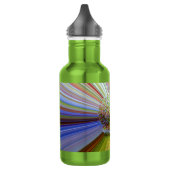 Farbenfroher Regenbogen-Streifen Herbstbaum Trinkflasche (Links)