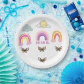 Farbenfroher Regenbogen-Traum Pappteller (Party)