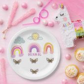 Farbenfroher Regenbogen-Traum Pappteller (Party)