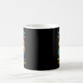 Farbenfroher Regenbogen-Tropfen Nummer 26 Kaffeetasse (Mittel)