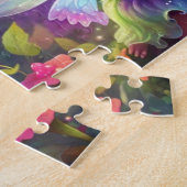 Farbenfroher Regenbogen und Niedliche Fee Puzzle (Seite)