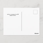 Farbenfroher Regenbogen Willkommen im Kindergarten Postkarte (Rückseite)