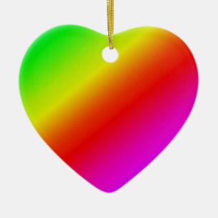 Farbenfroher Regenbogenverlauf diagonaler Übergang Keramik Ornament