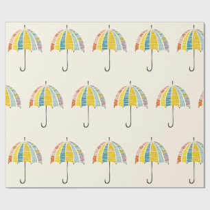 Farbenfroher Regenschirm - hell & fröhlich Regenta Geschenkpapier