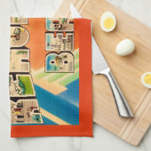 Farbenfroher RehoBeide Strand Geschirrtuch (Viertel Falte)