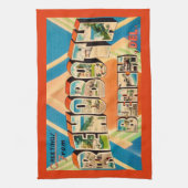 Farbenfroher RehoBeide Strand Geschirrtuch (Vertikal)