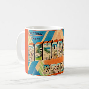 Farbenfroher RehoBeide Strand Kaffeetasse
