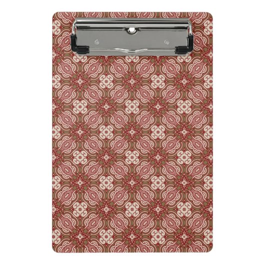 Farbenfroher Retro-Musterhintergrund 4 Mini Klemmbrett (Vorderseite)