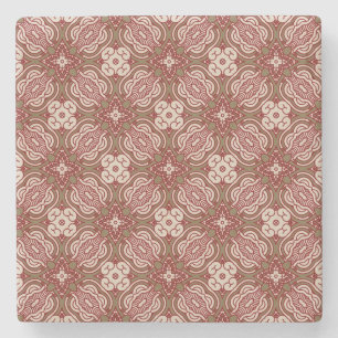 Farbenfroher Retro-Musterhintergrund 4 Steinuntersetzer