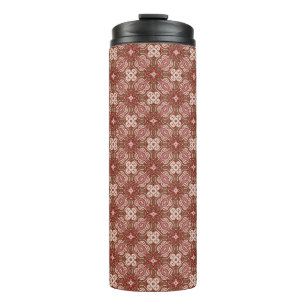 Farbenfroher Retro-Musterhintergrund 4 Thermosbecher