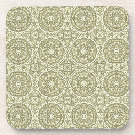 Farbenfroher Retro-Musterhintergrund 6 Untersetzer (Vorderseite)