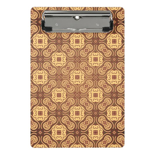 Farbenfroher Retro-Musterhintergrund Mini Klemmbrett (Vorderseite)