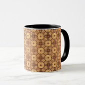 Farbenfroher Retro-Musterhintergrund Tasse (VorderseiteRechts)