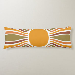 Farbenfroher Retro Vintage Sonnenaufgang Seitenschläferkissen