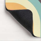 Farbenfroher Retrostreifen - 70er, 80er-Mousepad Mousepad (Ecke)