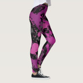 Farbenfroher, rosafarbener Spritzer Leggings (Rechts)