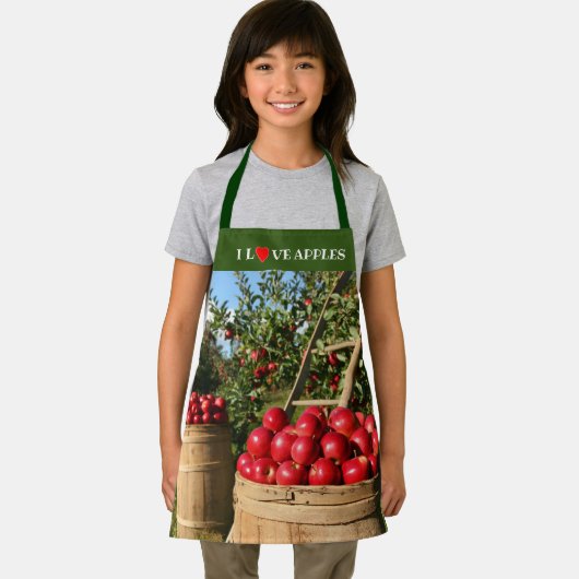 Farbenfroher Roter Apple Orchard Schürze (Insitu)