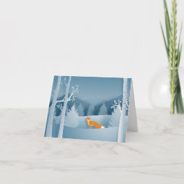 Farbenfroher Rotfuchs im Winter