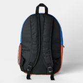 Farbenfroher Rucksack für Kinder - Personalisierte (Rückseite)