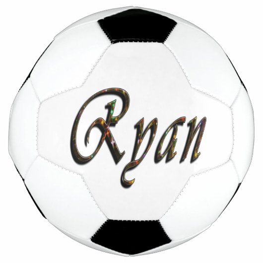 Farbenfroher Ryan Name, Fußball (Vorderseite)