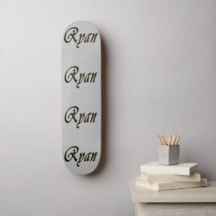 Farbenfroher Ryan Name, Skateboard