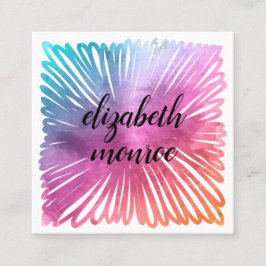 Farbenfroher Salon Terminkarte