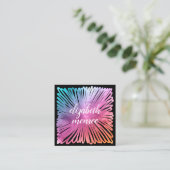 Farbenfroher Salon Terminkarte (Stehend Vorderseite)