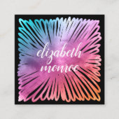 Farbenfroher Salon Terminkarte (Vorderseite)