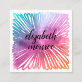 Farbenfroher Salon Terminkarte (Vorderseite)