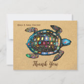 Farbenfroher Sandstrand der Schildkröte Vielen Dan (Vorderseite)