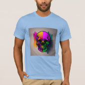 ! farbenfroher Schädel T-Shirt (Vorderseite)