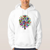 Farbenfroher Schmetterlingsbaum Hoodie (Vorderseite)