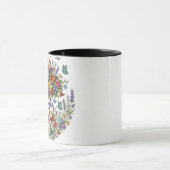 Farbenfroher Schmetterlingsgarten & Wildblumenstra Tasse (Zentrum)