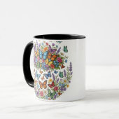 Farbenfroher Schmetterlingsgarten & Wildblumenstra Tasse (Vorderseite Links)