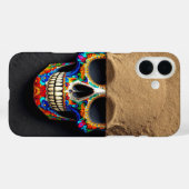 Farbenfroher Schutz des Schädels Case-Mate iPhone Hülle (Rückseite (Horizontal))