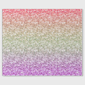 Farbenfroher Shiny Glitzer Geschenkpapier (Flach)