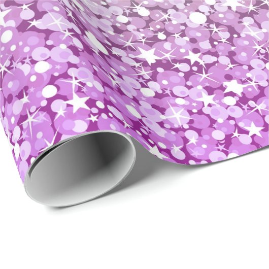 Farbenfroher Shiny Glitzer Geschenkpapier (Rolleneckpunkt)