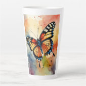 Farbenfroher Single Schmetterling Tasse (Vorderseite)