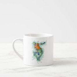Farbenfroher Skater, lustige Illustration Espressotasse