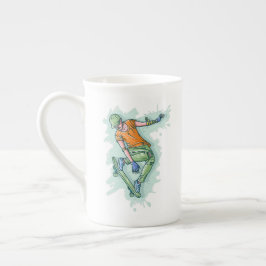 Farbenfroher Skater, lustige Illustration Porzellantasse