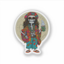 Farbenfroher Skeletton Vater