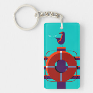 Farbenfroher Sommer Schlüsselanhänger