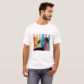 farbenfroher Sommer T-Shirt (Vorne ganz)