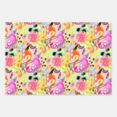 Farbenfroher Sommer Tropical Abstrakt Eclectic Pop Geschenkpapier Set (Vorderseite 2)