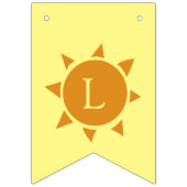 Farbenfroher Sommerspass Sonne kuschelig Wimpelkette (Dritte Fahne)